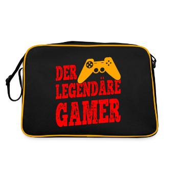 The Legendary Gamer - Retro Bag - black/gold - Back
