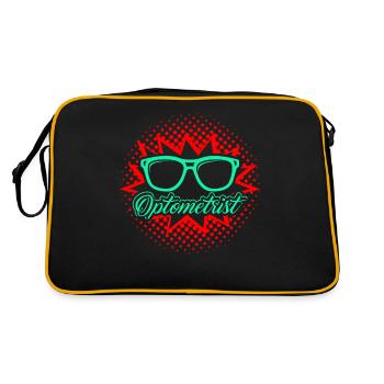 Proud To Be An Optometrist - Retro Bag - black/gold - Back
