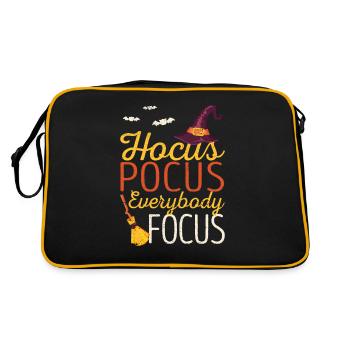 Hocus-pocus Everybody concentrates funny - Retro Bag - black/gold - Back