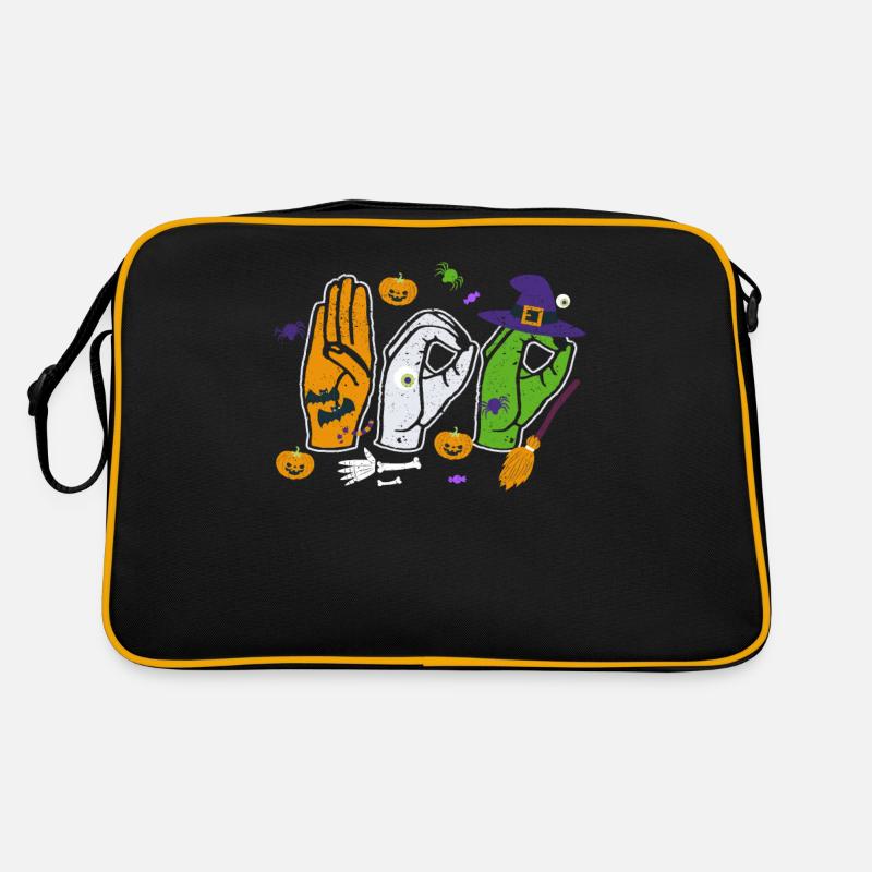Boo Hands American Sign Language Pride ASL Sac Retro