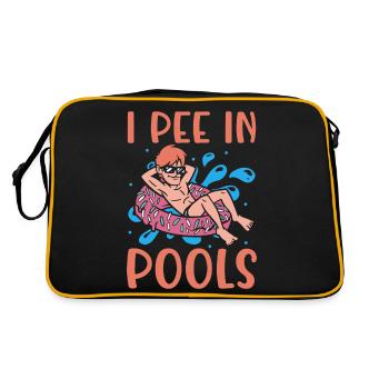 Je fais dans les piscines Blague Blague Plus drôle - Sac Retro - noir/or - Dos