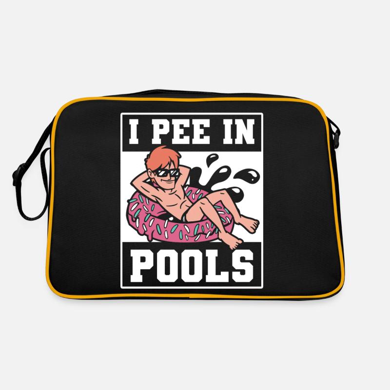 C’est drôle, je fais en nageant dans les piscines humour Sac Retro
