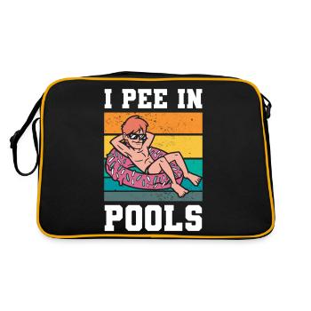 Je fais dans les piscines drôle de compagnon de piscine - Sac Retro - noir/or - Dos