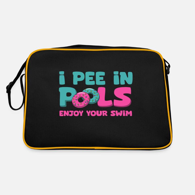 Drôle de blague de natation, je rose dans les piscines Sac Retro