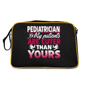 Pediatrician Pediatrician My Patients Are Cuter - Retro Bag - black/gold - Back