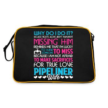 Pipeliner Wife Why Do I Do It - Retro Bag - black/gold - Back
