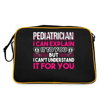 Pediatrician Pediatrician You Can't Understand - Retro Bag - black/gold - Back