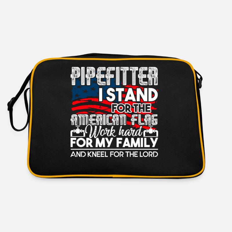 Pipefitter Pipefitter I Stand For The Flag Retro Bag