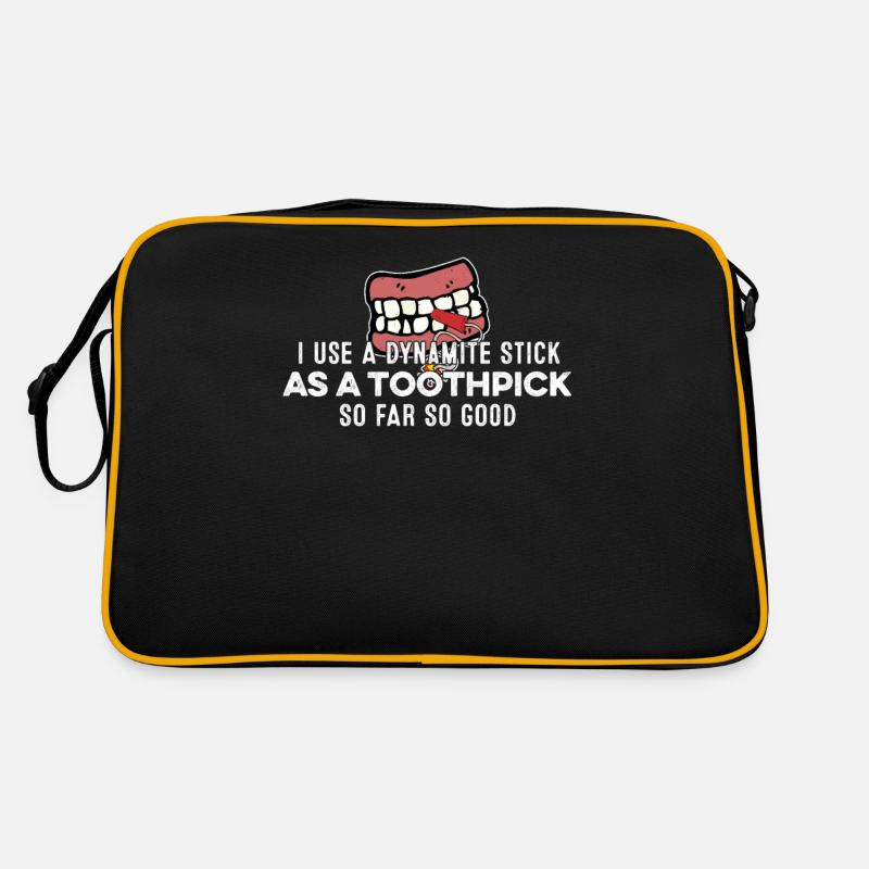 J’utilise un bâton de dynamite comme jeu de mots de rappeur cure-dent Sac Retro