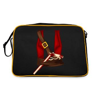 Pirate Halloween Carnival Masquerade Costume Party - Retro Bag - black/gold - Back