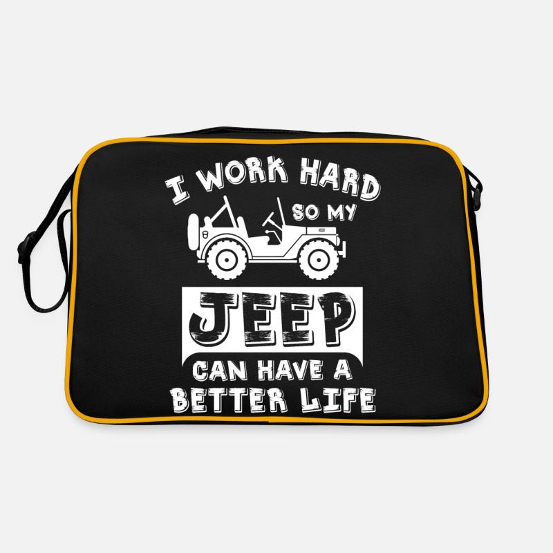 I Work Hard So My Jeeps Can Have A Better Life Retro Tasche