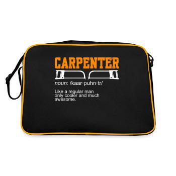 Carpenter Noun Carpenter - Retro Bag - black/gold - Back