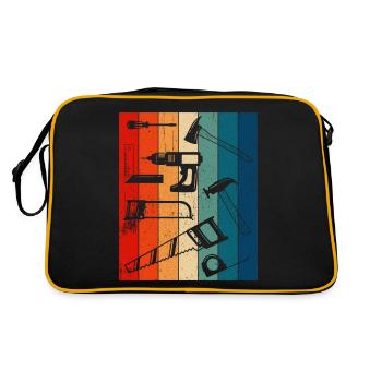 Retro Carpenter Tools - Retro Bag - black/gold - Back