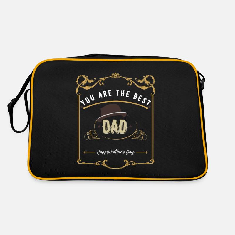 DU BIST DER BESTE PAPA - Alles Gute zum Vatertag Retro Tasche