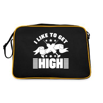 J’aime devenir un étudiant anesthésiste drôle - Sac Retro - noir/or - Dos