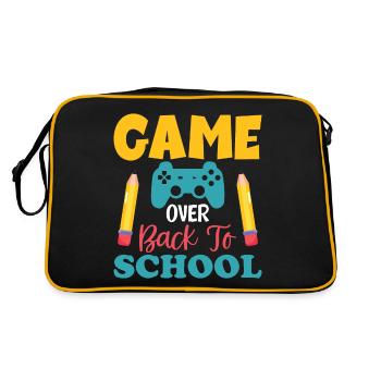 Game over rentrée scolaire, début des vacances scolaires d’été - Sac Retro - noir/or - Dos