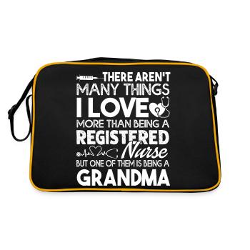 Registered Nurse Registered Nurse Grandma - Retro Bag - black/gold - Back