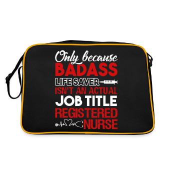 Registered Nurse Registered Nurse Job Title - Retro Bag - black/gold - Back