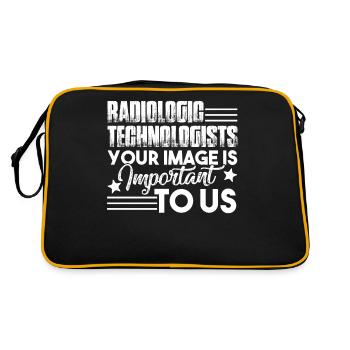 Radiologic Technologist Rad Tech Important - Retro Bag - black/gold - Back