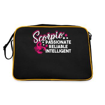 Scorpio Scorpio Passionate Reliable Intelligent - Retro Bag - black/gold - Back