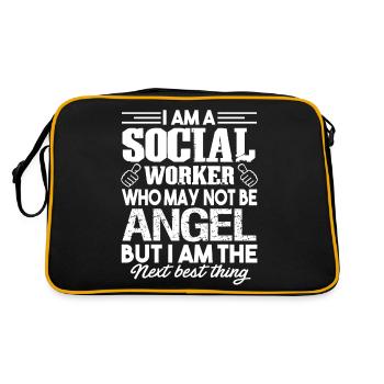 Social Worker Social Worker Angel - Retro Bag - black/gold - Back
