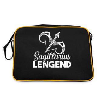 Sagittarius Sagittarius Legend - Retro Bag - black/gold - Back