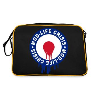 Mod life Crisis - Retro Bag - black/gold - Back