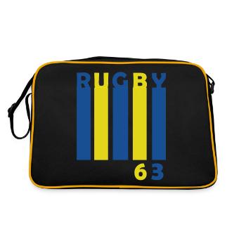 Rugby 63 Clermont Ferrand Fan Rugby Clermontois - Sac Retro - noir/or - Dos