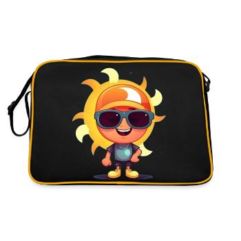 Sun with Sunglasses - Retro Bag - black/gold - Back