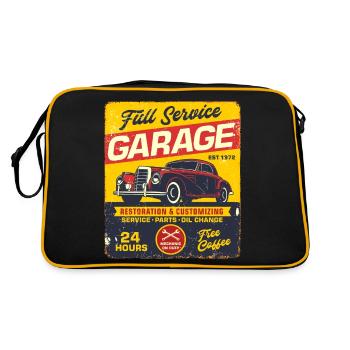 Car garage retro - Retro Bag - black/gold - Back