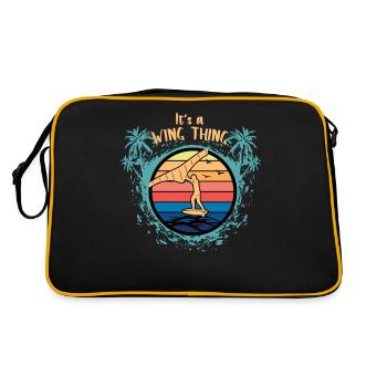 It s a Wing Thing Hydrofoil Wingfoil Wingfoiling - Retro Bag - black/gold - Back