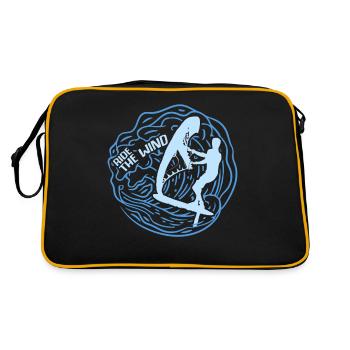 Ride The Wind Hydrofoil Wingfoil Wingfoiling - Retro Bag - black/gold - Back