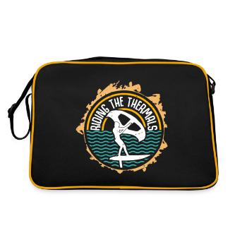 Riding the Thermals Hydrofoil Wingfoil Wingfoiling - Retro Bag - black/gold - Back