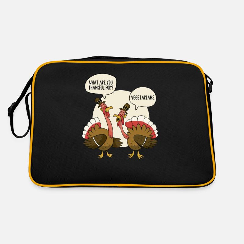 De quoi êtes-vous reconnaissant pour les dindes végétariennes dont vous parlez Sac Retro