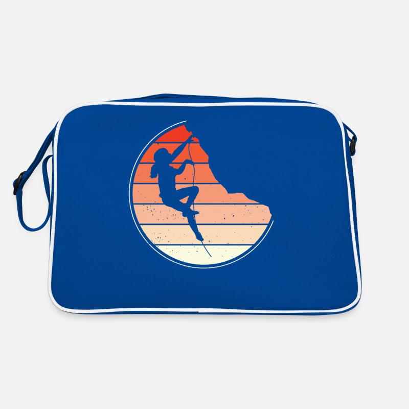 Klettern, Mädchen auf einem Drahtseil Retro Tasche