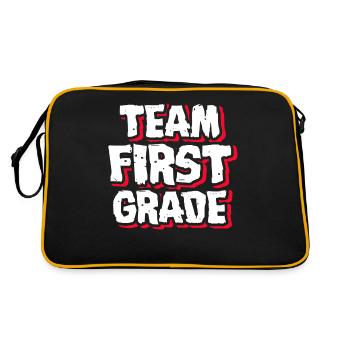 1st Grade Teacher Team 1st Grade - Retro Bag - black/gold - Back