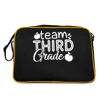 3rd Grade Teacher Team 3rd Grade - Retro Bag - black/gold - Back