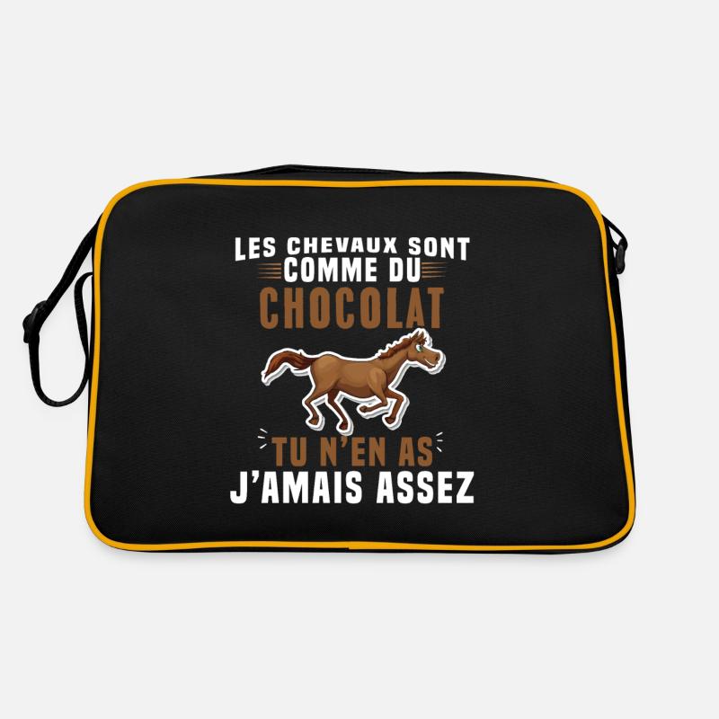 Les chevaux sont comme du chocolat Sac Retro