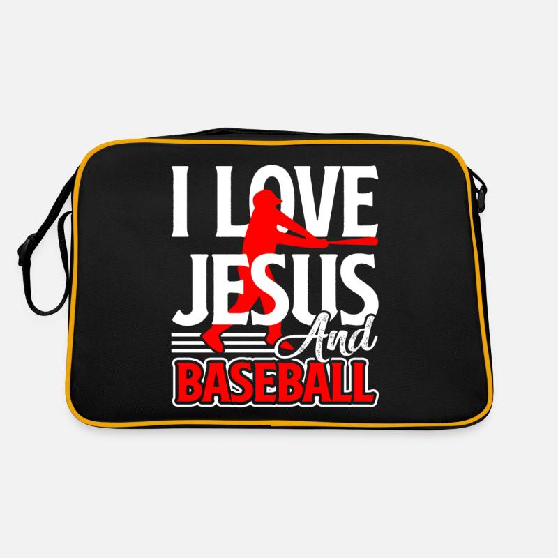 Baseball I Love Jesus And Baseball Retro Bag