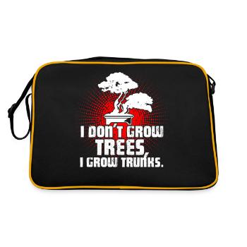 Bonsai Bonsai I Don't Grow Trees I Grow Trunks - Retro Bag - black/gold - Back