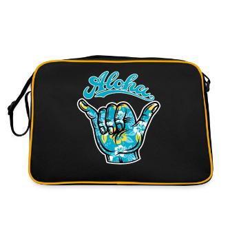 4 Aloha Shaka - Sac Retro - noir/or - Dos
