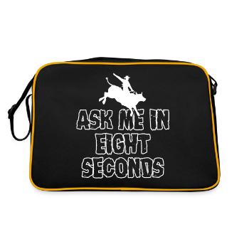 Bull Riding Ask Me In 8 Seconds Bull Riding - Retro Bag - black/gold - Back