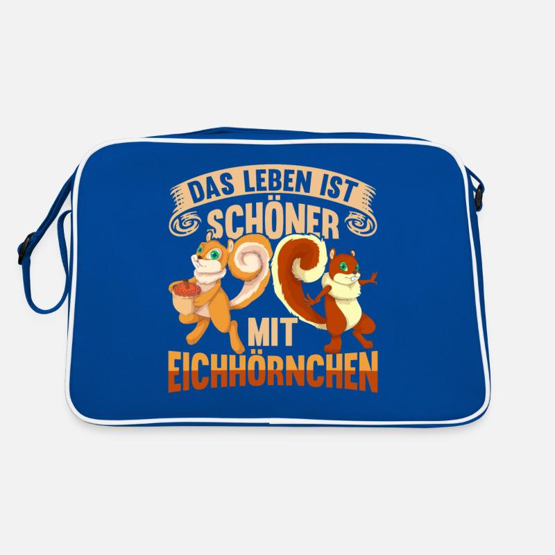 Waldbewohner Wald Tier Geschenk Eichhörnchen Retro Tasche