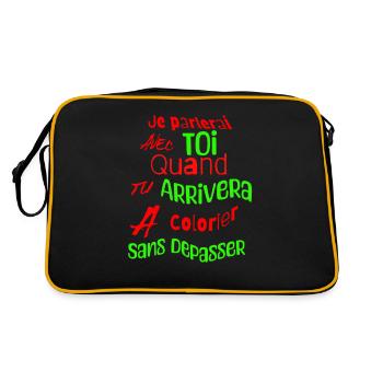 tee shirt humour - Sac Retro - noir/or - Dos