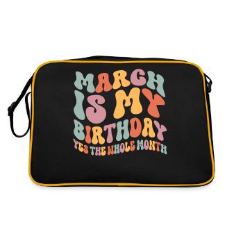 Mars Anniversaire - Sac Retro - noir/or - Dos