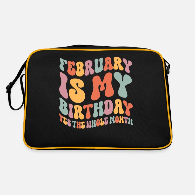 Février Anniversaire Sac Retro