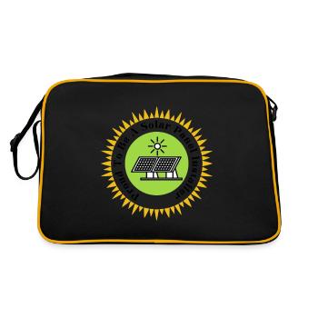 Proud To Be A Solar Panel Installer - Retro Bag - black/gold - Back