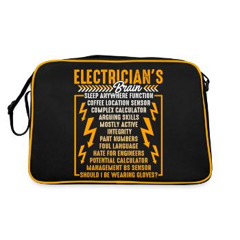Electrician Electrician's Brain Complex Abilities - Retro Bag - black/gold - Back