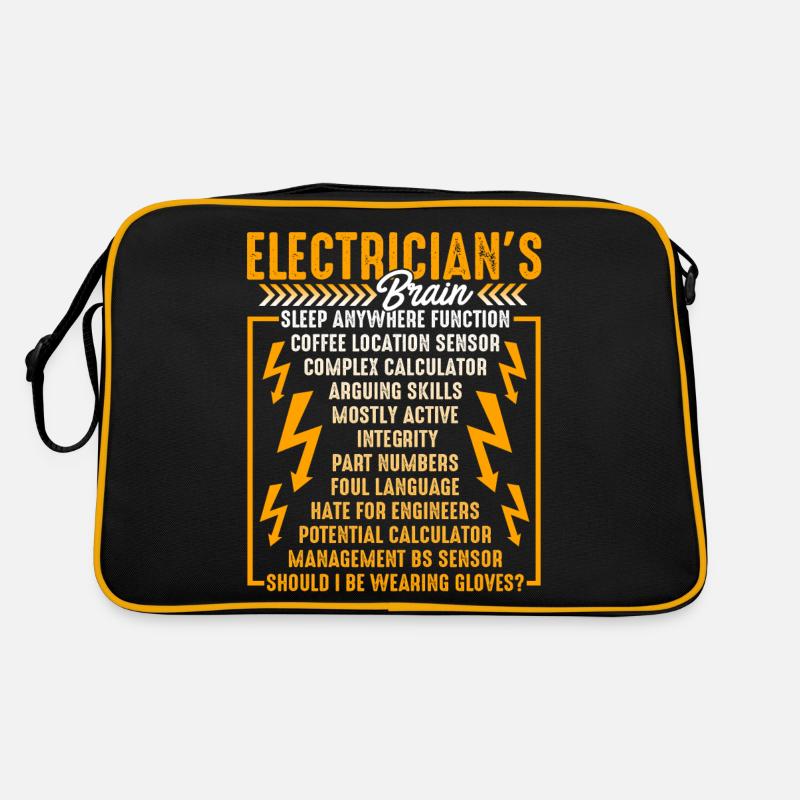 Electrician Electrician's Brain Complex Abilities Retro Bag
