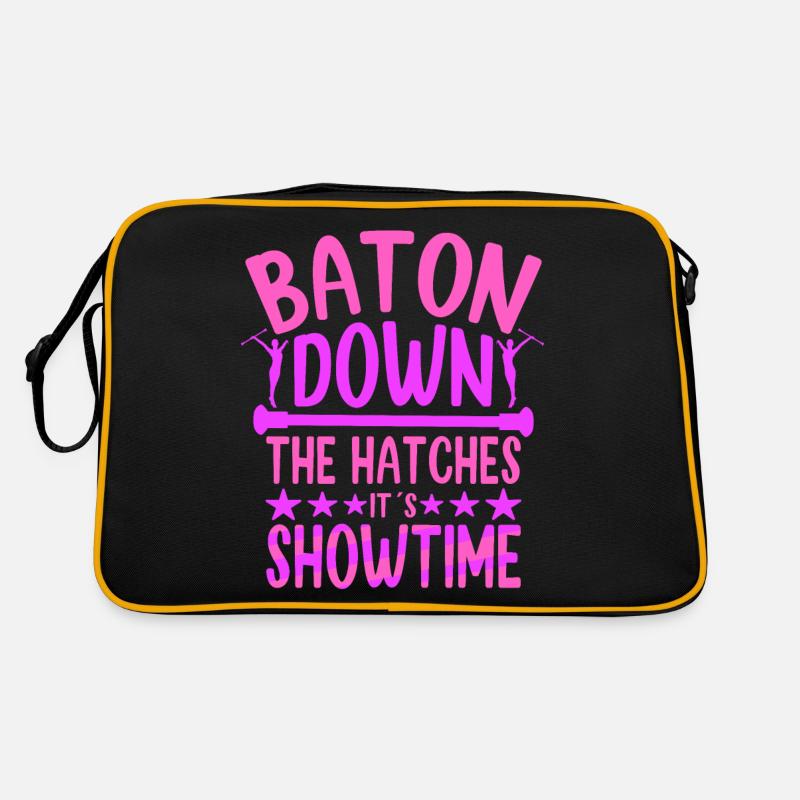 Twirling Baton Down The Hatches It´s Showtime Retro Tasche